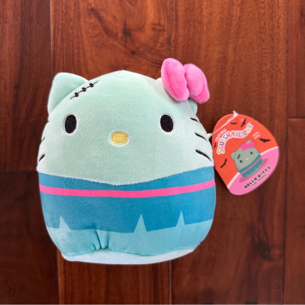 ❌ 🆕 Squishmallow Hello Kitty 8” Halloween Frankenstein - Picture 2 of 4